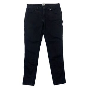 Ridgecut Toughwear Black/Gray Carpenter Skinny Leg Denim Jeans Sz 16 Stretch
